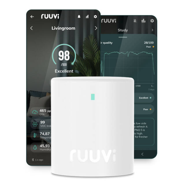 Ruuvi Air - Luftqualitätsmonitor