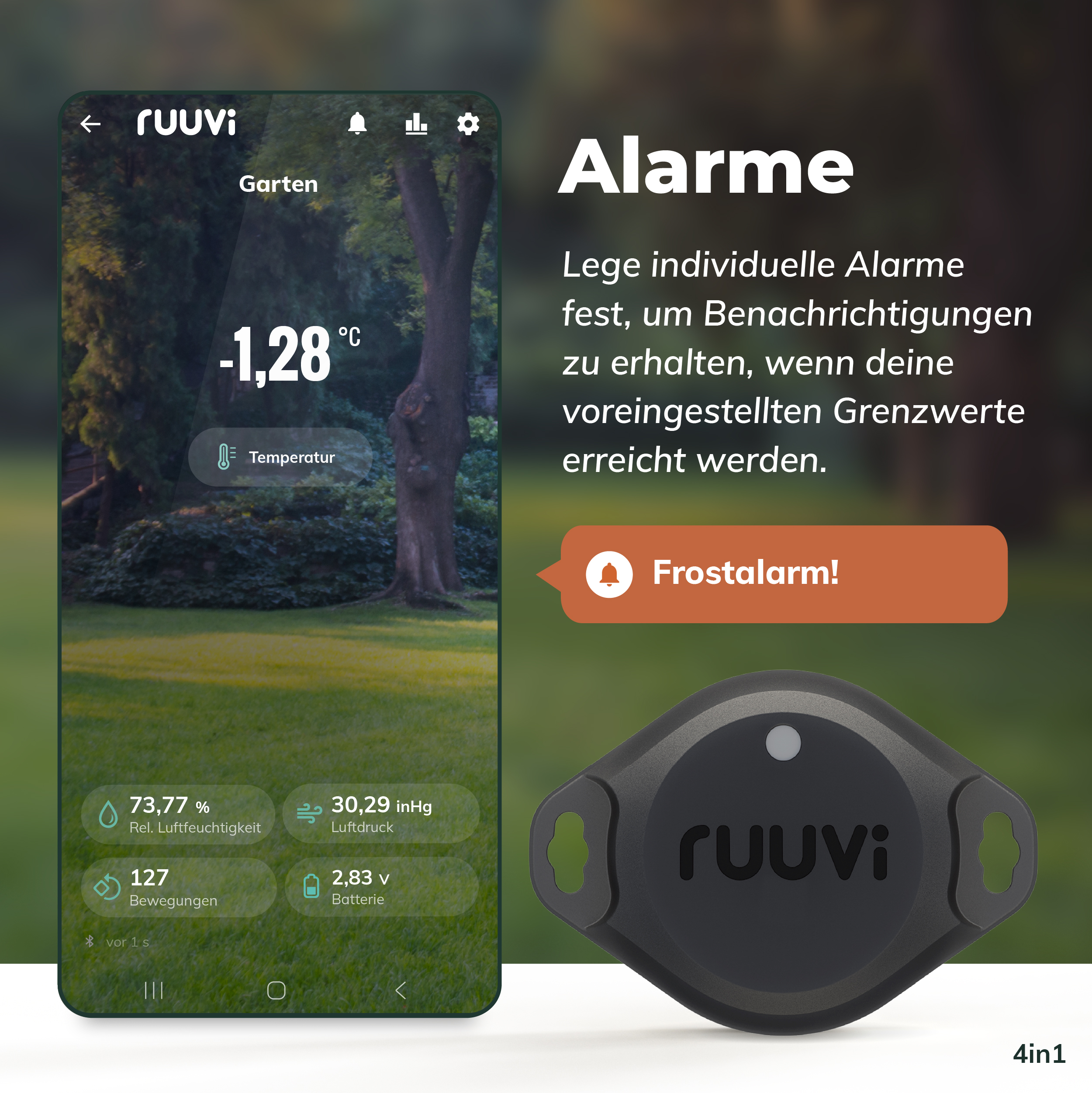 RuuviTag Pro 4in1 alarme
