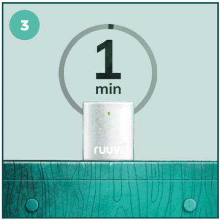 Käynnistyttyään laite alkaa mukautua ympäröivään tilaan