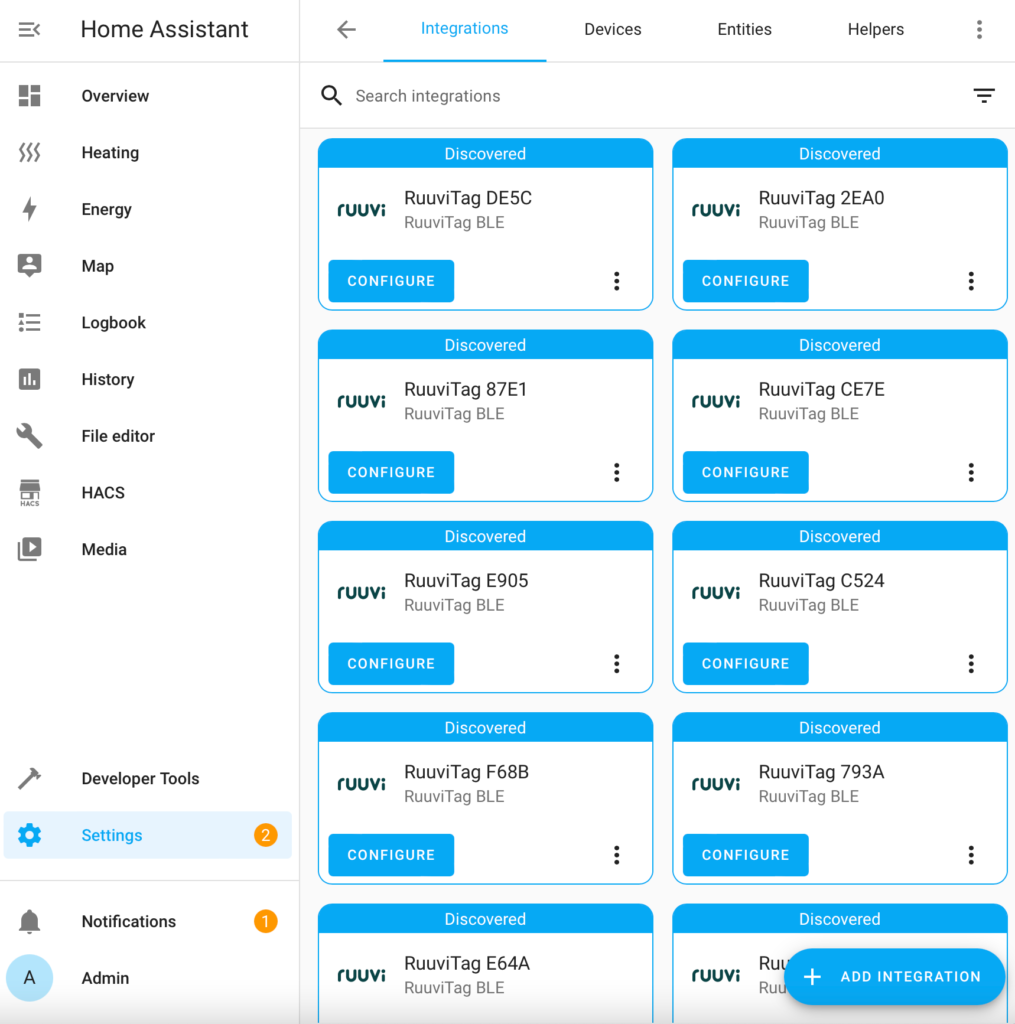 Home Assistant and RuuviTags