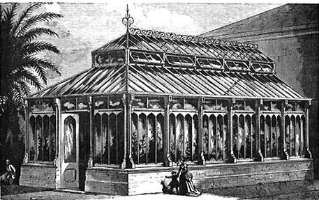 An ancient greenhouse. The basic principles are altought the same as in modern greenhouses.