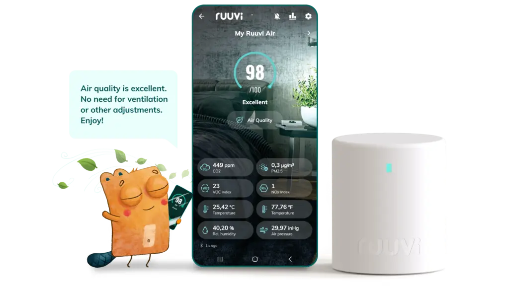 Ruuvi Air and Ruuvi app