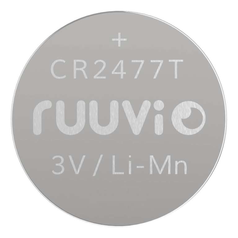 CR2477T Ruuvi low high temperature battery, front view