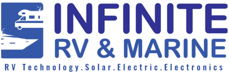 Logo of infinite rv marine which is an official reseller of Ruuvi's products.