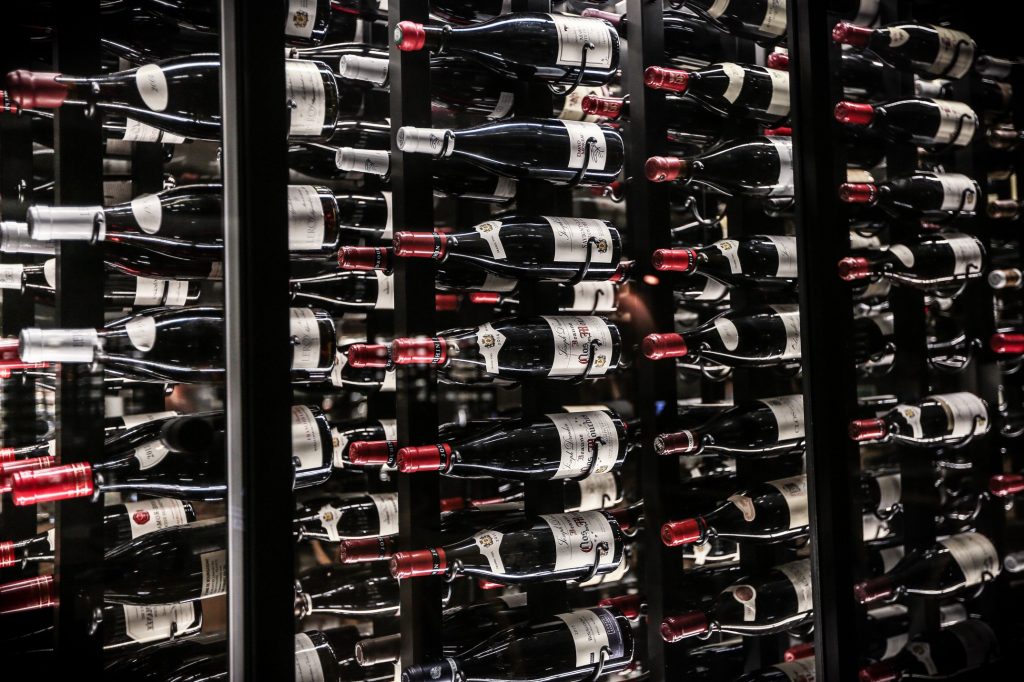 A modern wine rack