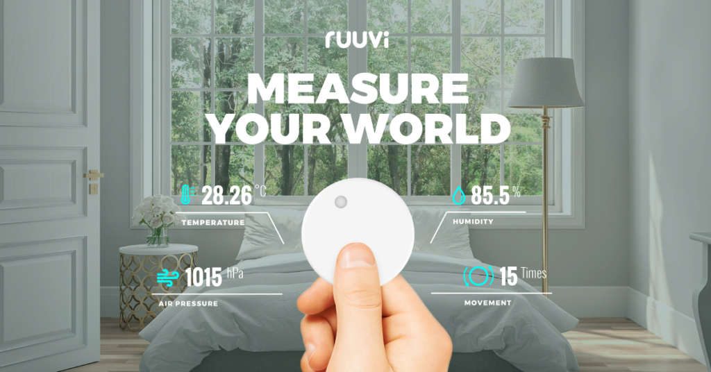 RuuviTag is a perfect fit for a indoor environment sensor.
