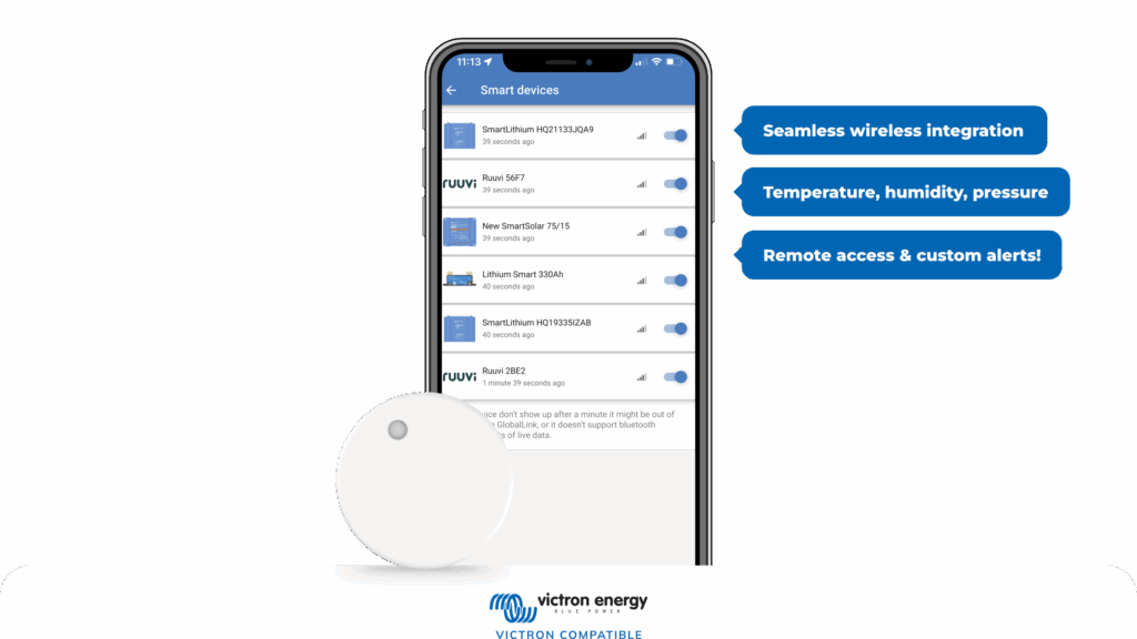 RuuviTag & Victron App – Key Selling Points