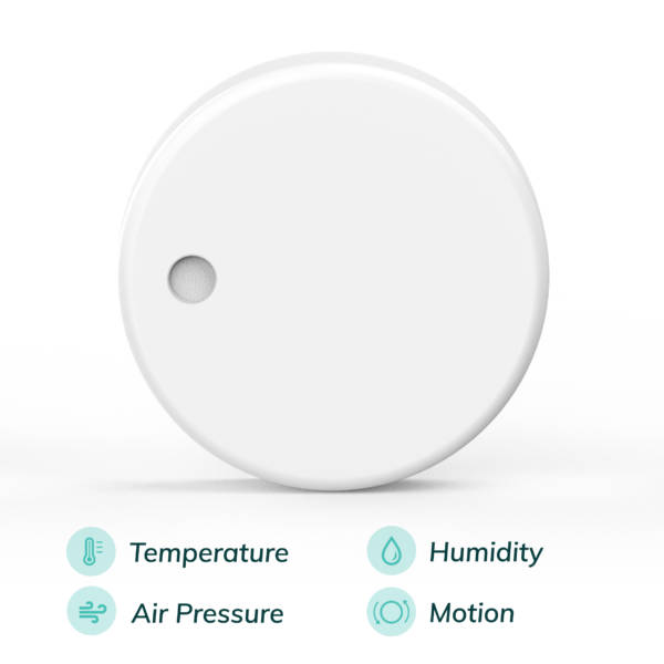 RuuviTag sensor measures temperature, air humidity, air pressure and motion